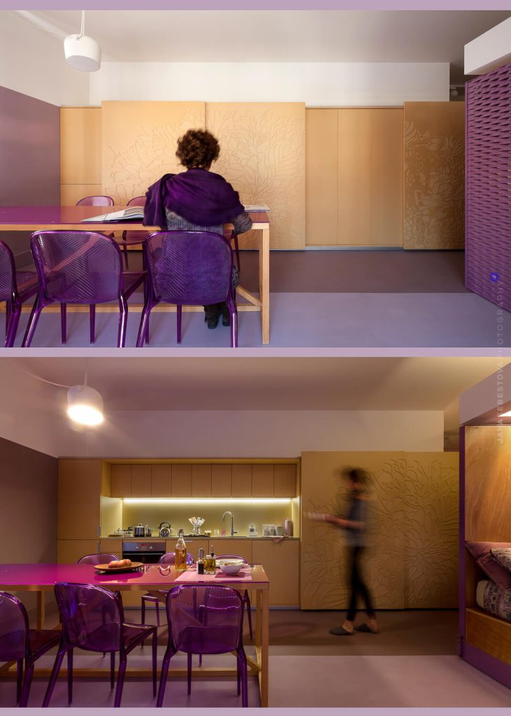 elisa enrietto working living project - living room